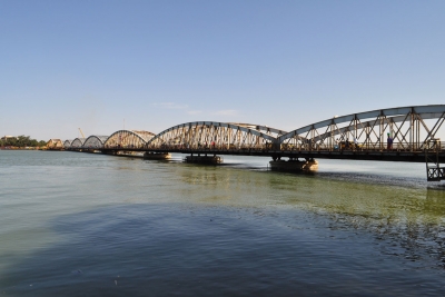 Le pont Faidherbe de la ville culturelle St-Louis